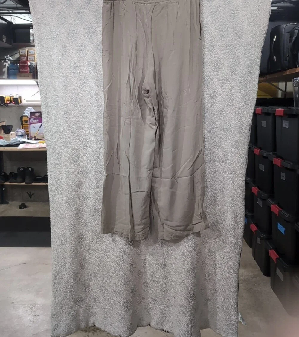 H&M Linen-style Light Beige  Drawstring Pants